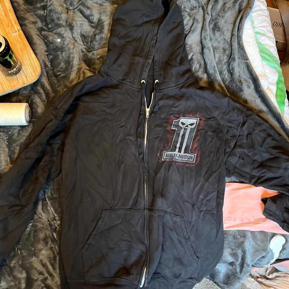 Harley Davidson zip up hoodie